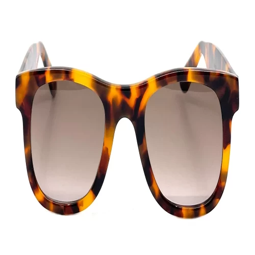 عینک آفتابی لوناتو مدل 09 C17 با فریم پلنگی و عدسی قهوه‌ای