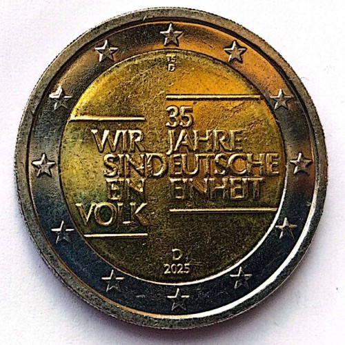 فروش سکه 2 یورو اتحاد مجدد آلمان 2025 | فروشگاه تخصصی سکه