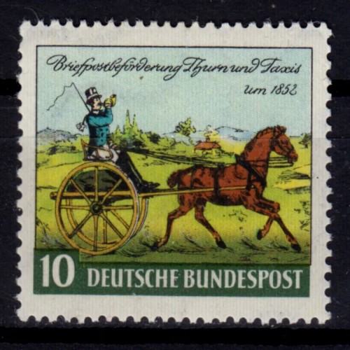 فروش تمبر آلمان 1952 سری کامل تکی ارزش 10 دلار