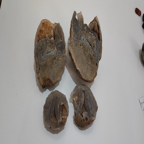 فروش 4 عدد سنگ عقیق سلیمانی راف با وزن بالا