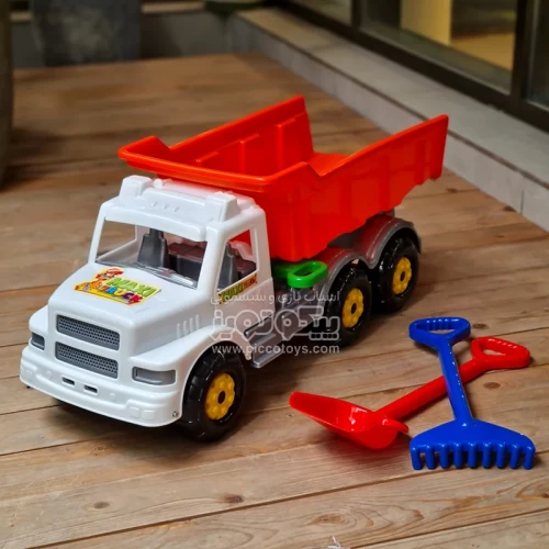 کامیون اسباب بازی خاکریز Maxi Truck سفید کد 3542F8