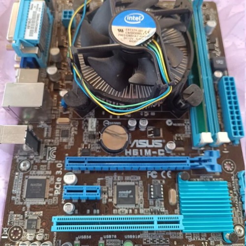فروش مادربرد ایسوس H61M-C با رم 4 گیگ و CPU