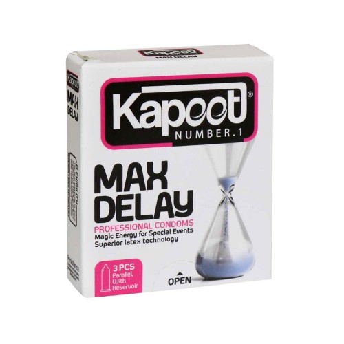 کاندوم تاخیری کاپوت مدل Max Delay بسته 3عددی