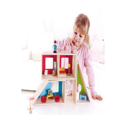 خانه عروسک مدرن چوبی Geometric House hape 3404
