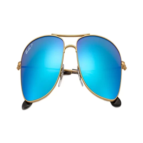 عینک آفتابی RayBan 3543 Chromance Gold Blue Mirror Polarized