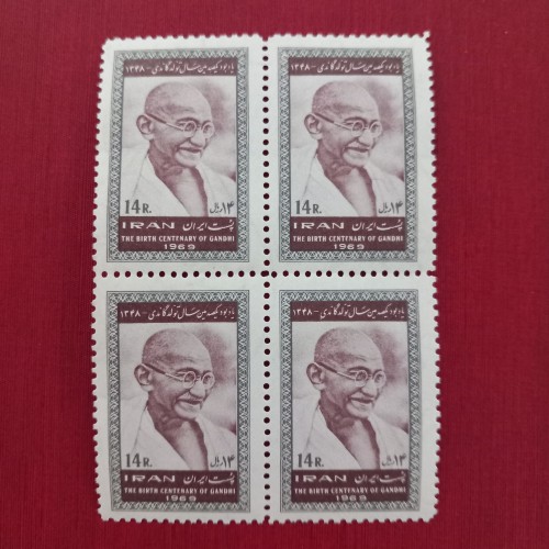 فروش تمبربلوک گاندی رهبر هندوستان 1348 با بهترین قیمت