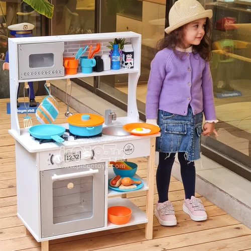 آشپزخانه کودک چوبی Kidkraft مدل All Time Play Kitchen