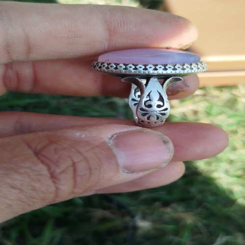 فروش انگشتر نقره عقیق کبود با بهترین قیمت و تخفیف