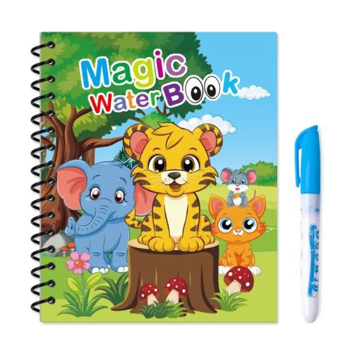 کتاب جادویی رنگ آمیزی با آب حیوانات مدل MG018