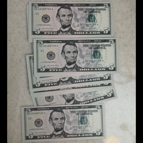 خرید اسکناس دلار امریکا 20 برگ اصل و خشک