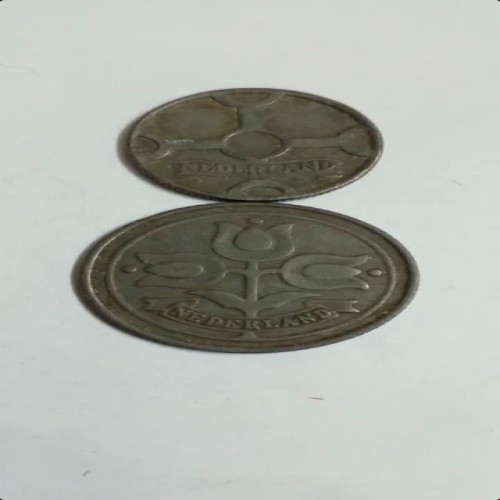 فروش جفت سکه قدیمی هلند با کیفیت عالی و تمیز