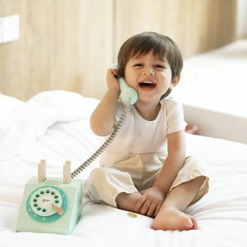 اسباب بازی تلفن چوبی کلاسیک ورلد برای کودکان