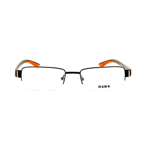 عینک طبی هاوک مدل HAWK 6371 لوناتو - فریم مستطیل و نیم فریم