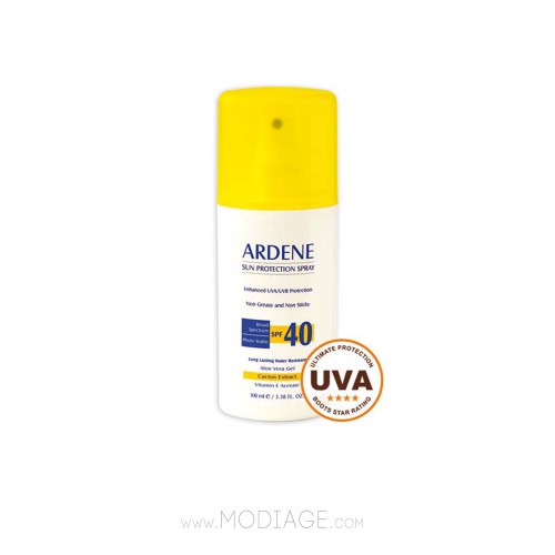 اسپری ضد آفتاب SPF 40 آردن مناسب پوست‌های حساس و خشک