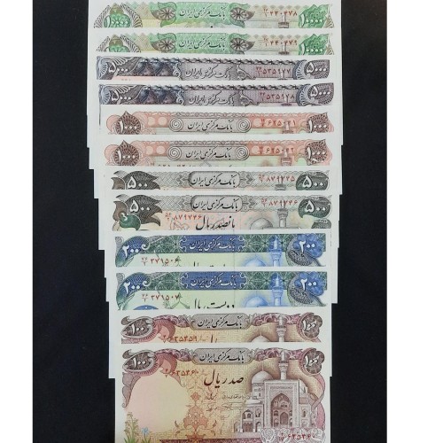 فروش ست کامل اسکناسهای بارگاهی از دهی تا هزاری بانکی