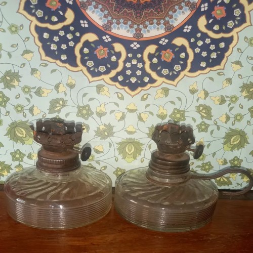 فروش جفت چراغ موشی قدیمی روسی با طراحی منحصر به فرد