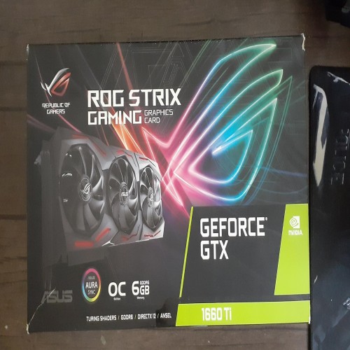 کارت گرافیک ASUS ROG STRIX GTX 1660Ti با نور RGB و فن‌های بی‌نویز