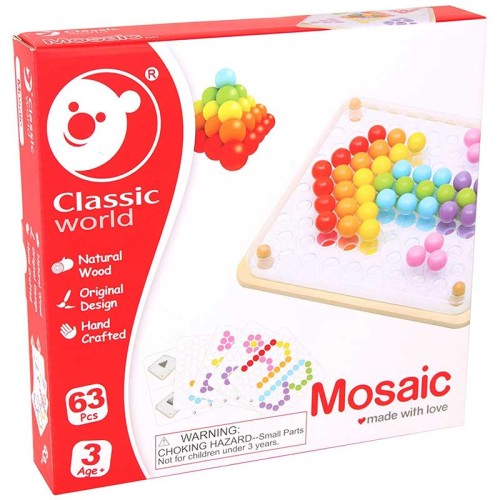 اسباب بازی چوبی آموزشی رنگ و اشکال Classic World 3597