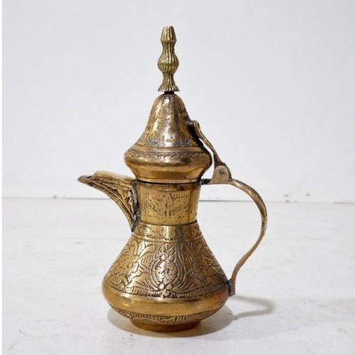 دله برنجی هندی ارتفاع 19 سانت با رویه ترک