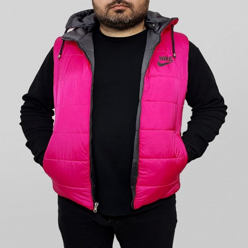 پافر مردانه نایک دو رو نوک مدادی صورتی مدل 1319