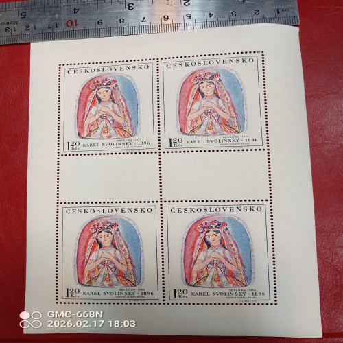 فروش 4 ورق تابلویی تمبر کشور چک با قیمت مناسب