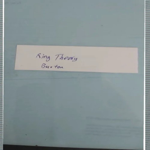 فروش Ring theory burton