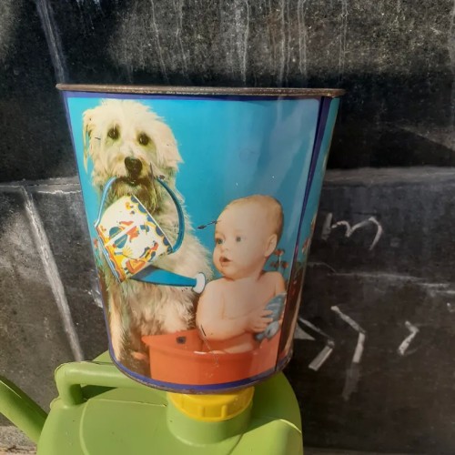 فروش سطل آشغال قدیمی نوستالژی زیبا دست دوم