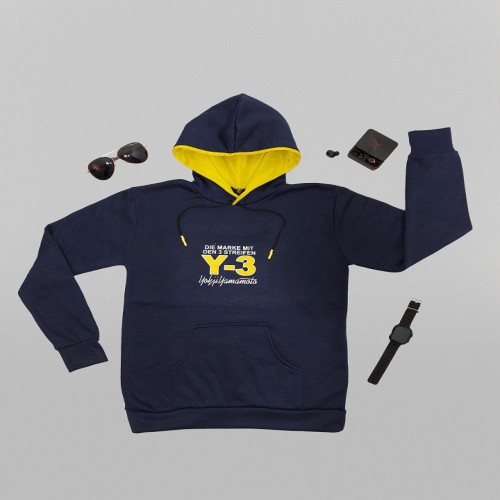 هودی سورمه ای مردانه Y-3 مدل 1335 با سایزهای متنوع