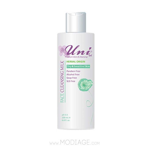 شیر پاک کن پوست خشک و حساس یونی لد 200ml