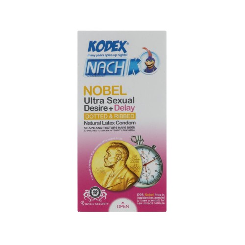 کاندوم تاخیری کدکس Nobel Ultra 12عددی محافظت و لذت