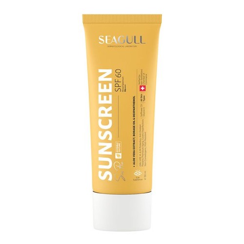 کرم ضد آفتاب بی رنگ SPF60 سی گل مناسب انواع پوست