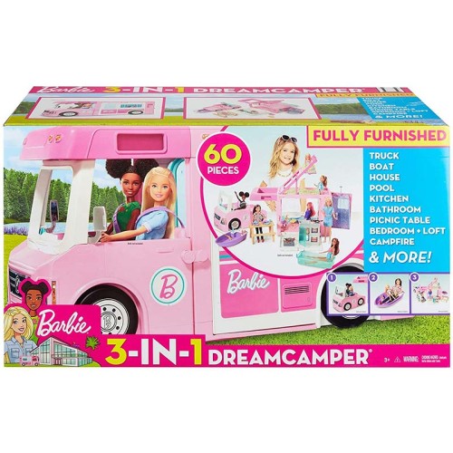 ماشین و وسایل کمپ باربی Dreamcamper GHL93 9C56