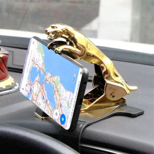 فروش هولدر موبایل ببری با چرخش و رنگ طلایی