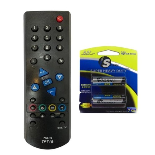 کنترل تلویزیون پارس گروندیگ مدل TP 715 با باتری