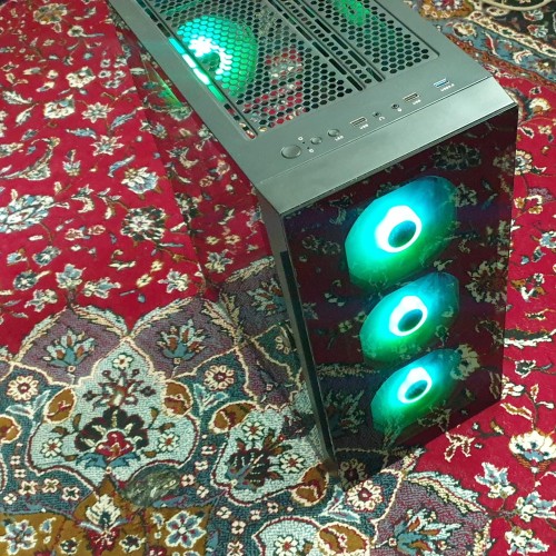 فروش کیس تالوس e2 با فن RGB و دکمه تغییر رنگ