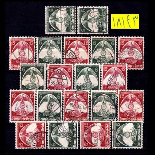 فروش سری تمبر کلاسیک رایش 1935 مهرهای نایاب