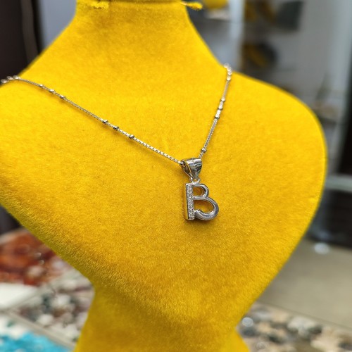 فروش آویز گردنی ایتالیایی دستساز با روکش طلا سفید