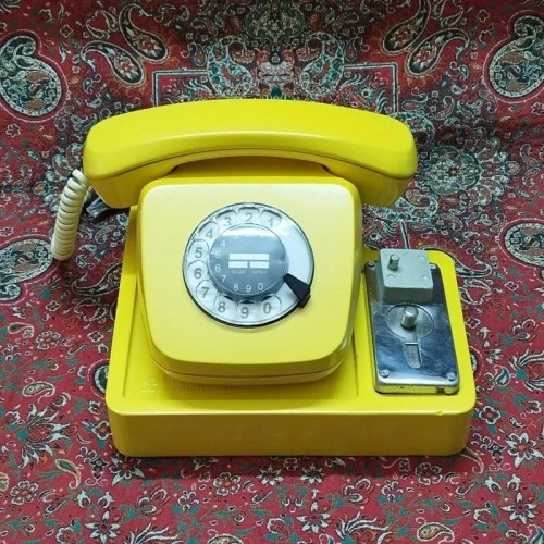 فروش تلفن سکه ای قدیمی و سالم با قابلیت کار با سکه
