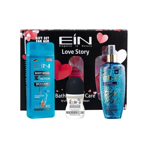 ست هدیه بهداشتی مردانه ای آی ان مدل Love Story