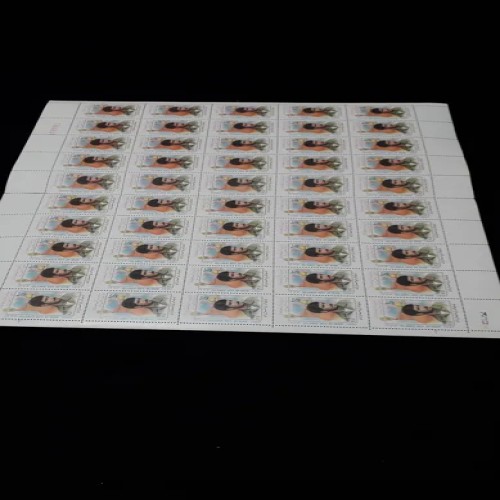 فروش ورق تمبر رزمندگان اسلام 50 عددی سال 1376