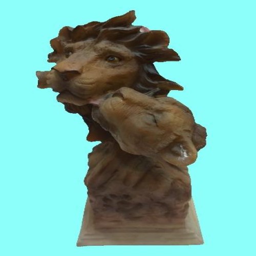 مجسمه دکوراتیو دو شیر زیبا و خاص از رزین