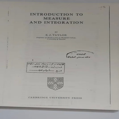 فروش Introduction to measure and integration