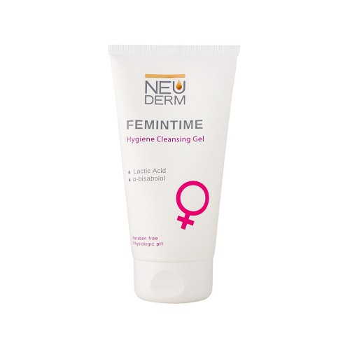 ژل بهداشتی بانوان نئودرم Femintime حجم 150 میل
