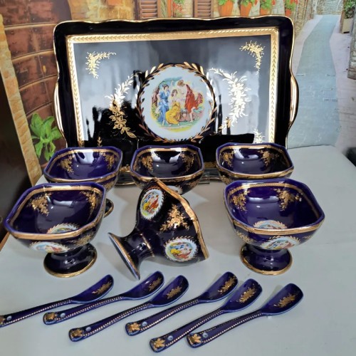 فروش سرویس آجیل خوری سرمه ای 13 پارچه اکبند