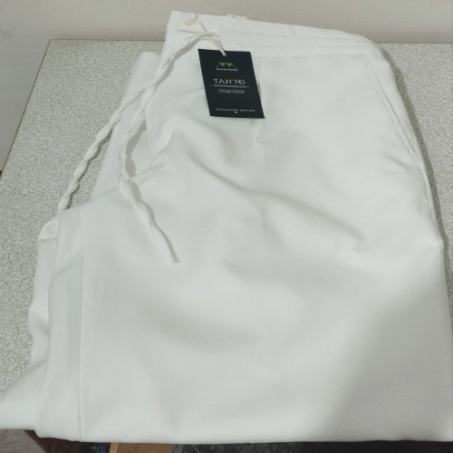 شلوار مازراتی بگ کمر کش سایز 46 - سفید