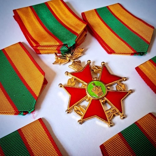 روبان خدمت ارتش پهلوی کد16 بدون مدال - عرض 4cm