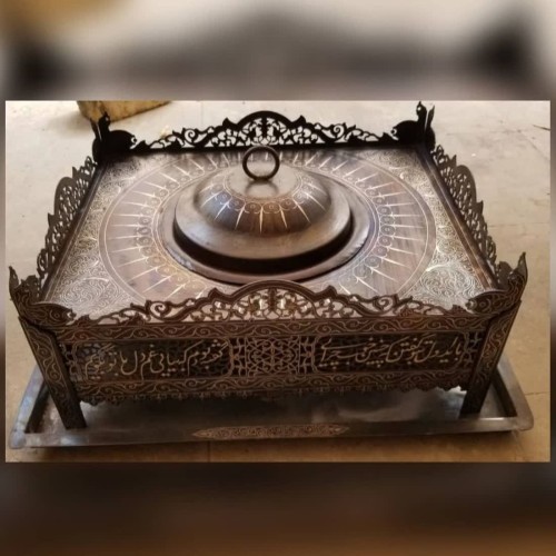 فروش منقل فولادی نقره کوب دست ساز با طراحی خاص