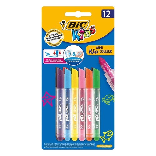 ماژیک نقاشی 12 رنگ بیک Bic مدل کید کالر مینی