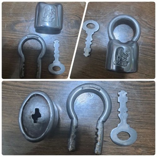 فروش قفل شیر نشان قدیمی با کیفیت عالی و تصویر واضح