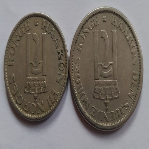 فروش ست 2 عددی سکه کمیاب و قدیمی نروژ